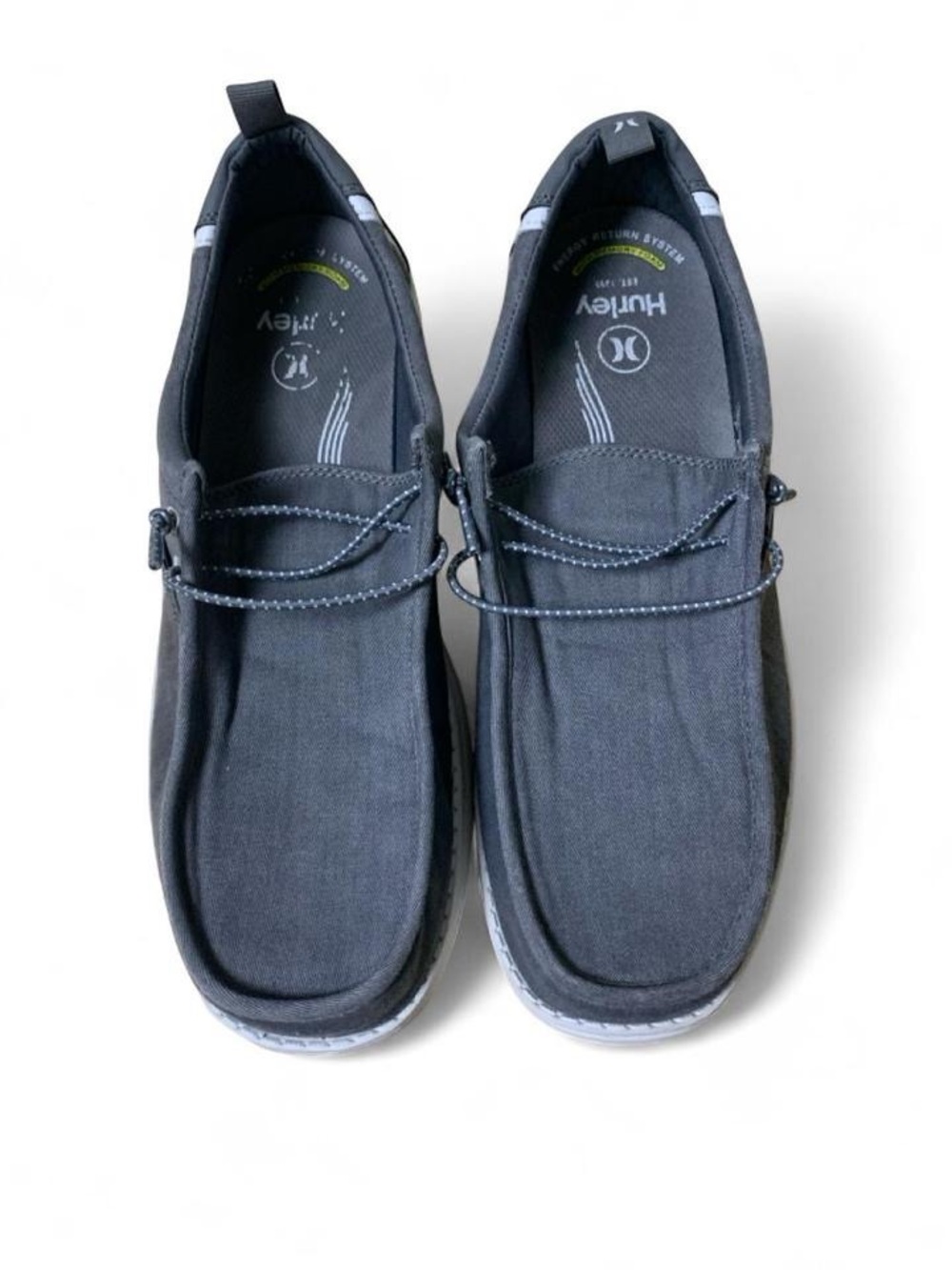Hurley Grey Bungee Loafers Outdoorsy Gorpcore Lightweight Size 12